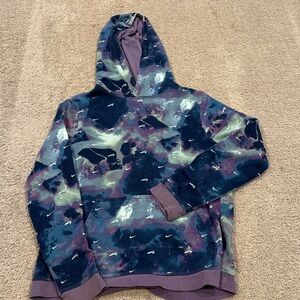 Nike Purple and Blue Hoodie